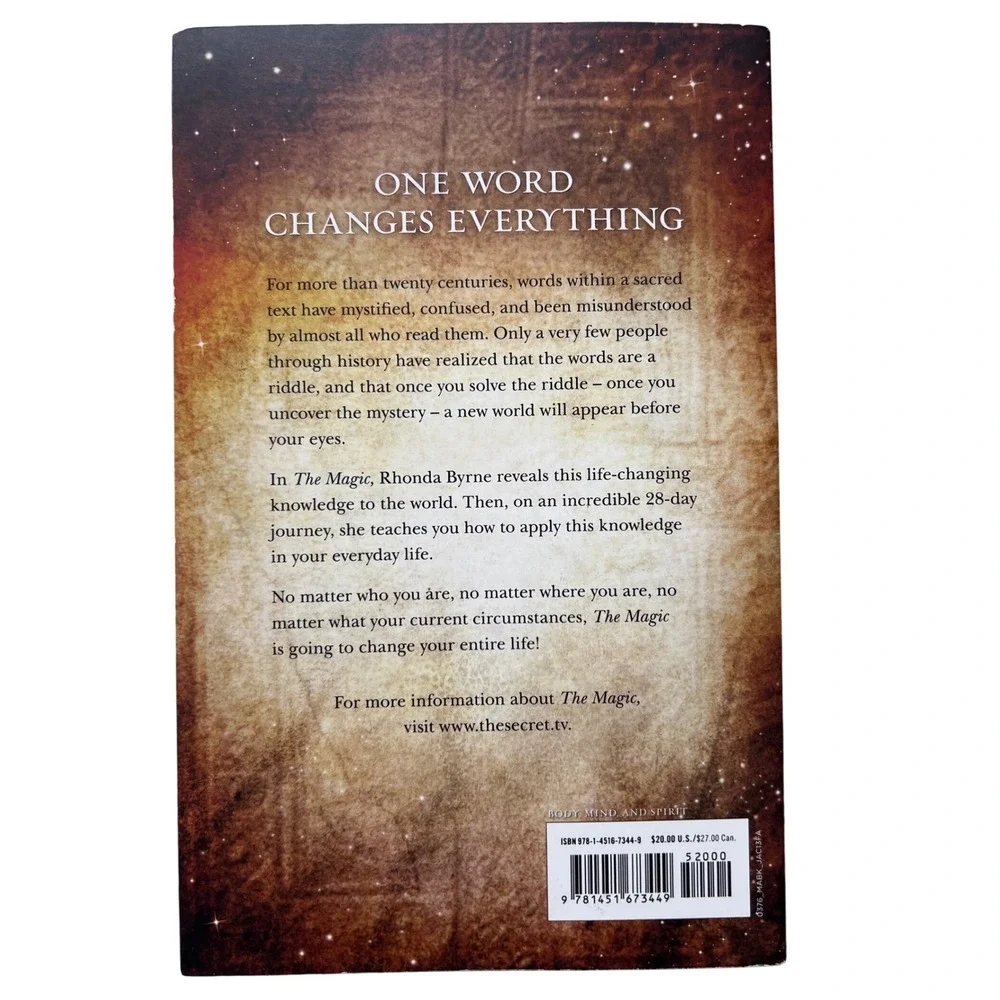 The Magic by Rhonda Byrne Book Self Help Personal Development Law‎ of Attraction